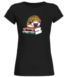 Adorable Hedgehog Book Nerd Tee Shirt - Limited Edition