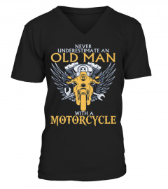 OLD MAN WITH A MOTORCYCLE