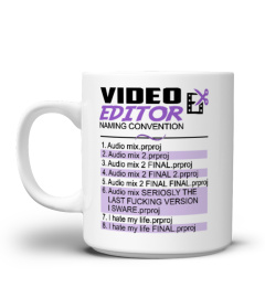 Video Editor Naming Convention Mug