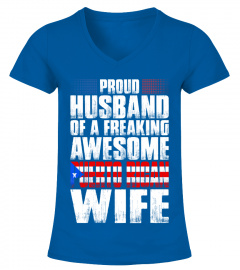 Proud Husband Ofwesome Puerto Rican Wife T Shirt