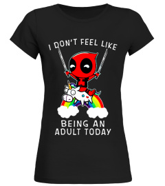 i don't fell like rainbow being an adult today lgbt homo gay pride rainbow t shirt