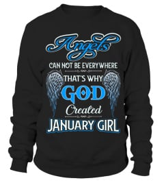 GOD CREATED JANUARY GIRL LIKE AN ANGEL