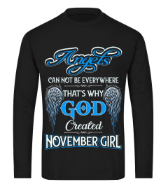 GOD CREATED NOVEMBER GIRL LIKE AN ANGEL