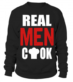 real men cook   chef T shirt birthday gift 