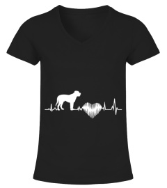 Bullmastiff Heartbeat Shirt TShirt
