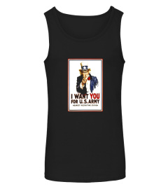 Uncle Sam Vintage I Want You For US Army Patriotic T-Shirt