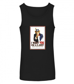 Uncle Sam Vintage I Want You For US Army Patriotic T-Shirt
