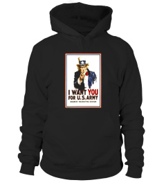 Uncle Sam Vintage I Want You For US Army Patriotic T-Shirt