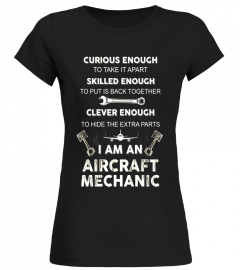 Aircraft mechanic tshirt , curious enough to take it apart s