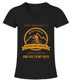 Top Shirt You Can't Buy Happiness,Mountain Biking front