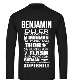 BENJAMIN DU ER IRONMAN THOR FLASH BATMAN SUPERHELT T-SHIRT