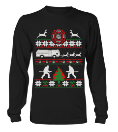 FIREFIGHTER UGLY CHRISTMAS SWEATSHIRT