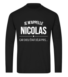 JE M'APPELLE (PRÉNOM) CAR DIEU ÉTAIT DÉJÀ PRIS TSHIRT PERSONNALISÉ HUMOUR JB5 COLLECTION