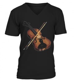 Violin Music T Shirt For Men Women Boys Girls Tees Kids