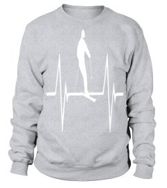 Skiing Heartbeat T shirt Hoodie