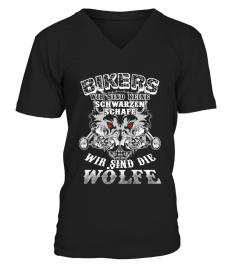 Bikers Sind Die Wölfe Motorrad T-Shirt