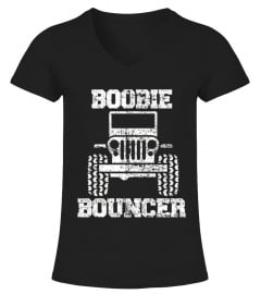Boobie Bouncer Funny Girls Jeep Hair Don't Care Cute T Shirt
