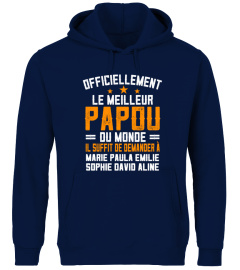 OFFICIELLEMENT LE MEILLEUR PAPOU DU MONDE TSHIRT PERSONNALISÉ