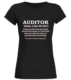  Auditor Definition Wizard Magician Funny T shirt Gift Audit