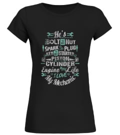 My Life I Love My Mechanic T Shirt Gift For Mechanic Shirt