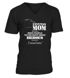 Top LineMan Mom !  front Shirt