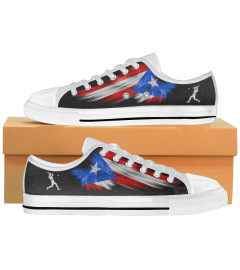 Puerto Rico Baseball Flag LW Sneaker