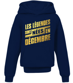 LES LEGENDES SONT NEES EN DÉCEMBRE T-SHIRT