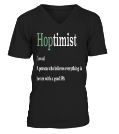 Hoptimist definition - Funny T-shirt for