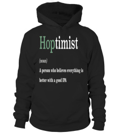 Hoptimist definition - Funny T-shirt for