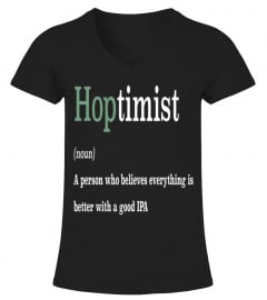 Hoptimist definition - Funny T-shirt for