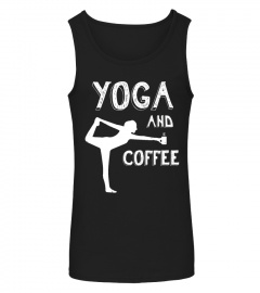 Yoga And Coffee Yoga Graphic Tee Yoga Novelty T-shirt Women - Limited Edition