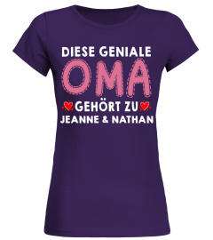 PERSONALISIERT DIESE GENIALE OMA GEHÖRT ZU SHIRT