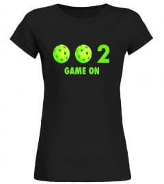 Zero, Zero, Two Game On - Cute Funny Pickleball T-Shirt