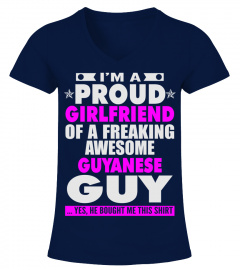 PROUD GIRLFRIEND OF GUYANESE GUY T SHIRTS