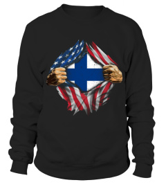 USA finland Flag