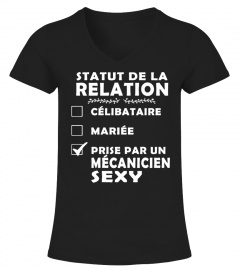 STATUT DE LA RELATION PRISE PAR UN MECANICIEN SEXY T-SHIRT