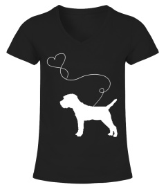 Dog Cute Border Terriers Heart Shirt