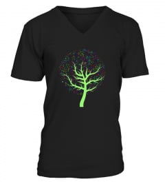 Music Notes Colorful Symbols Tree  Musicians Fun Tee