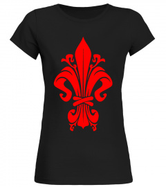 Fleur De Lis T Shirt Holiday Flower Lily Red New Orleans