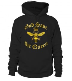 God Save The Queen Bee T-Shirt - Funny Bee Keeper Crown Tee