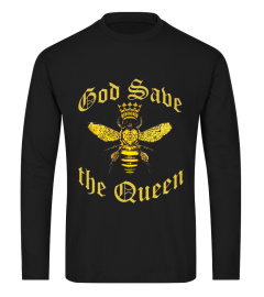 God Save The Queen Bee T-Shirt - Funny Bee Keeper Crown Tee