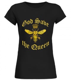 God Save The Queen Bee T-Shirt - Funny Bee Keeper Crown Tee