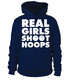 Real Girls Shoot Hoops Basketball T Shirt