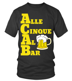 T-Shirt Acab Alle Cinque Al Bar