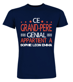 CE GRAND-PÈRE GÉNIAL APPARTIENT A TSHIRT PERSONNALISÉ