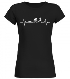 Triathlon Heartbeat Love T Shirt