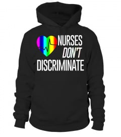 Nurses Don't Discriminate LGBT Gay Pride Healing for All Tee