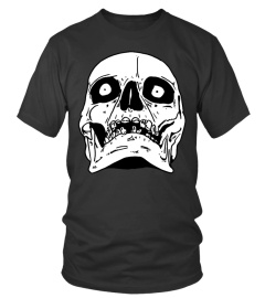 "SCARED SKULL" JOHN DOE  BLACK TSHIRT