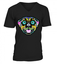 Rottweiler Day Of The Dead Sugar Skull Dog T Shirt By Prettyinink