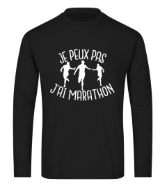 T-shirt je peux pas j'ai marathon